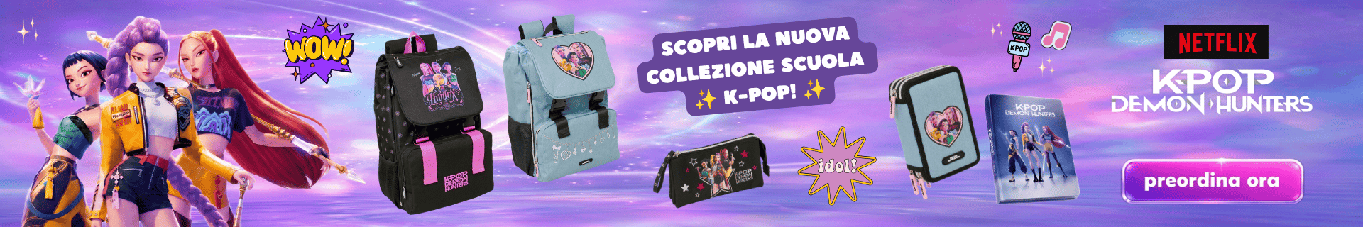Collezione Scuola KPop Demon Hunters