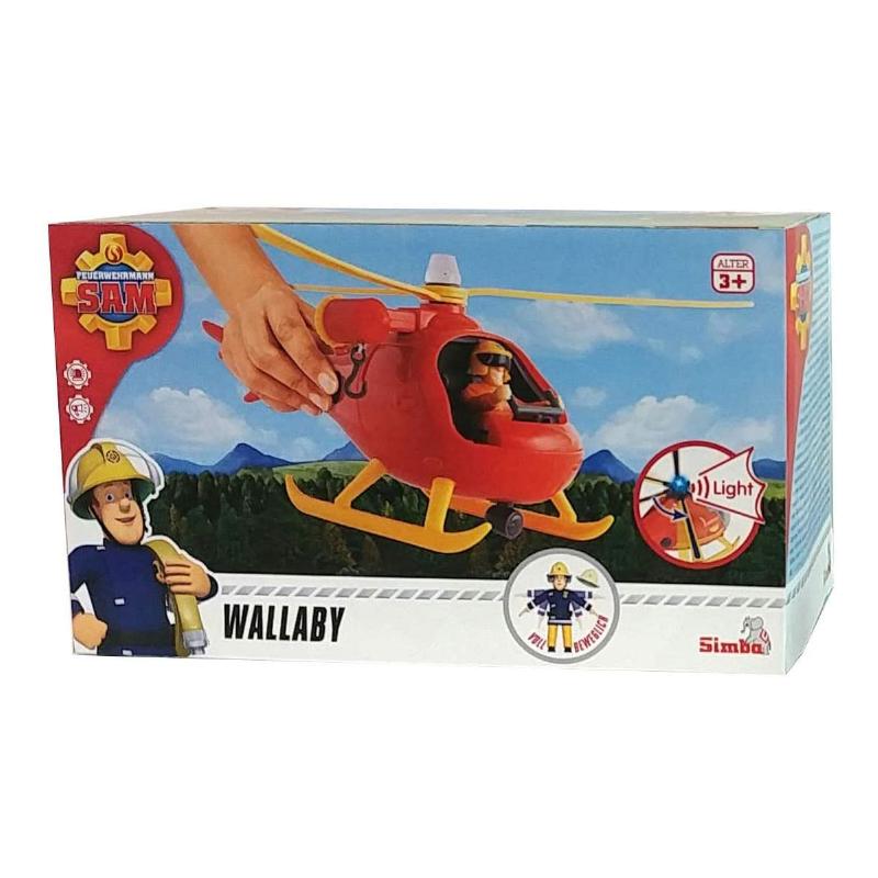 Simba 3 Anni Sam Il Pompiere Elicottero Wallaby con Personaggio Tom 109251077038